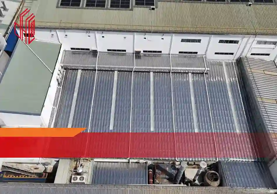 dự án thay mái tôn inox 304 cho nhà xưởng 1500 m²