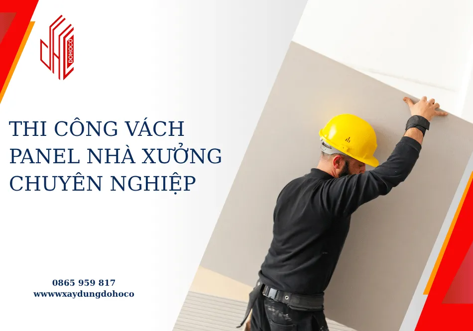 Thi công vách panel nhà xưởng chuyên nghiệp 