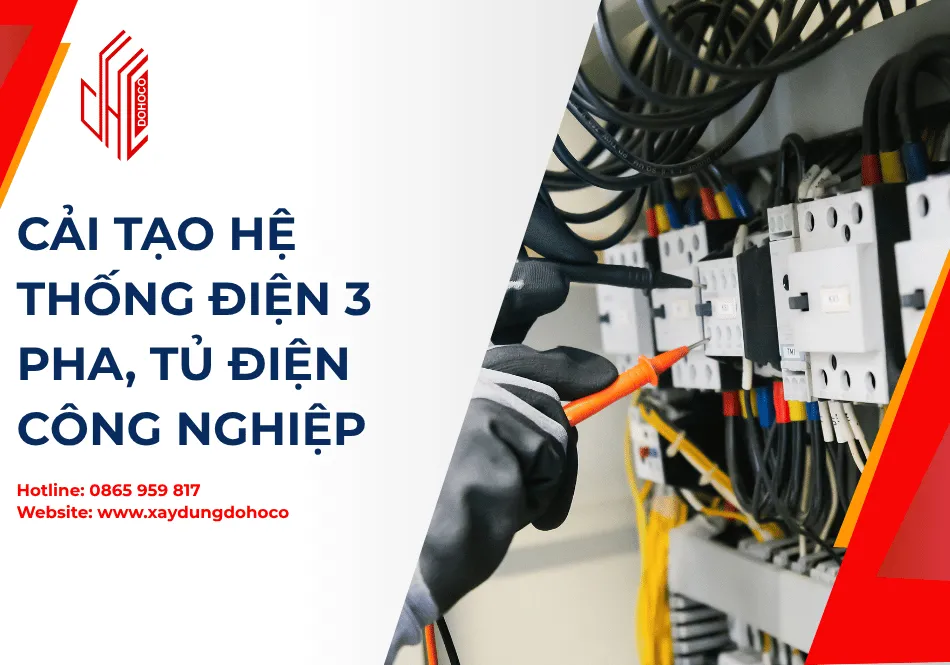 Cải tạo hệ thống điện 3 pha, tủ điện công nghiệp