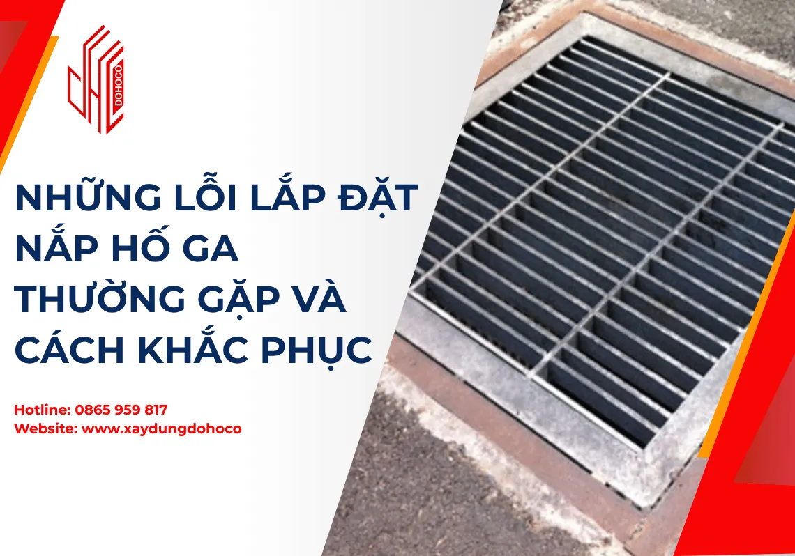 Những lỗi lắp đặt nắp hố ga thường gặp và cách khắc phục
