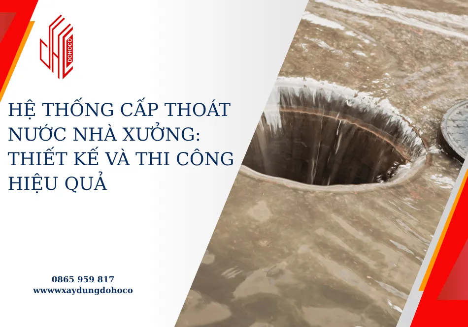 Hệ thống cấp thoát nước nhà xưởng: thiết kế và thi công hiệu quả