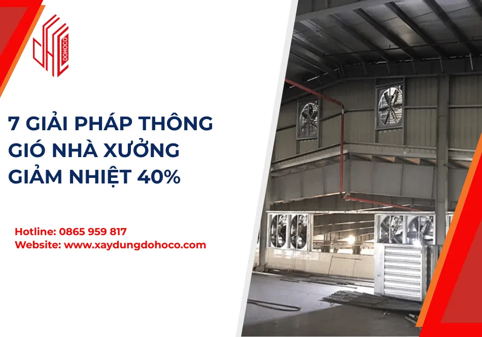 7 Giải Pháp Thông Gió Nhà Xưởng Giảm Nhiệt 40%