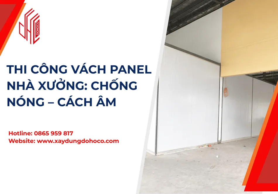 Thi Công Vách Panel Nhà Xưởng: Chống Nóng – Cách Âm