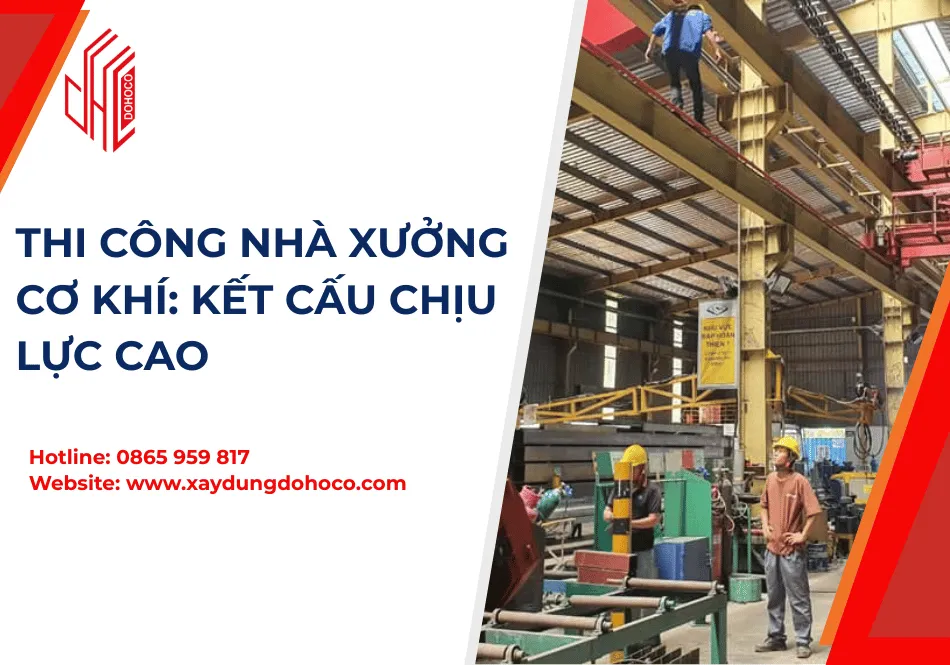 Thi Công Nhà Xưởng Cơ Khí: Kết Cấu Chịu Lực Cao