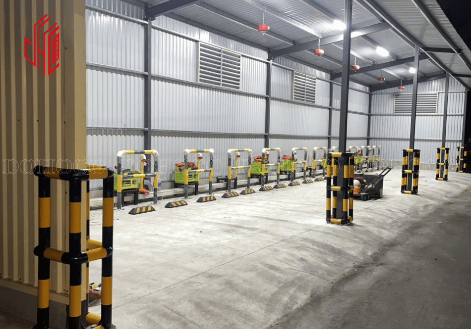 Thi công trạm sạc xe nâng cho nhà máy tại KCN Nam Tân Uyên 